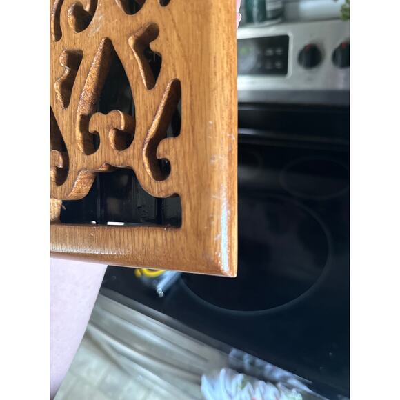 Wood and metal floor vent 12 in - Picture 3 of 3